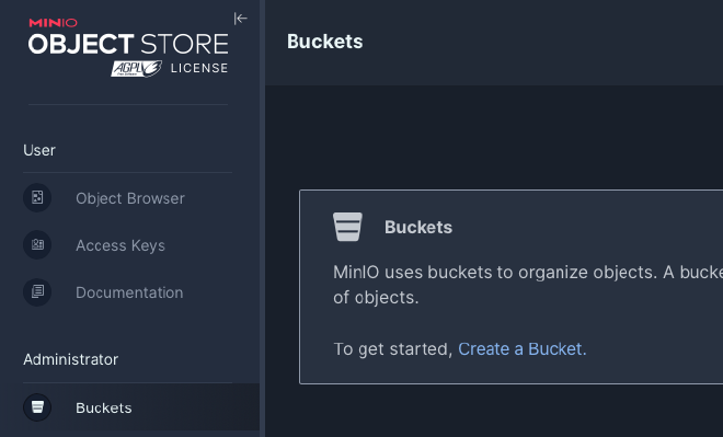 Create a bucket